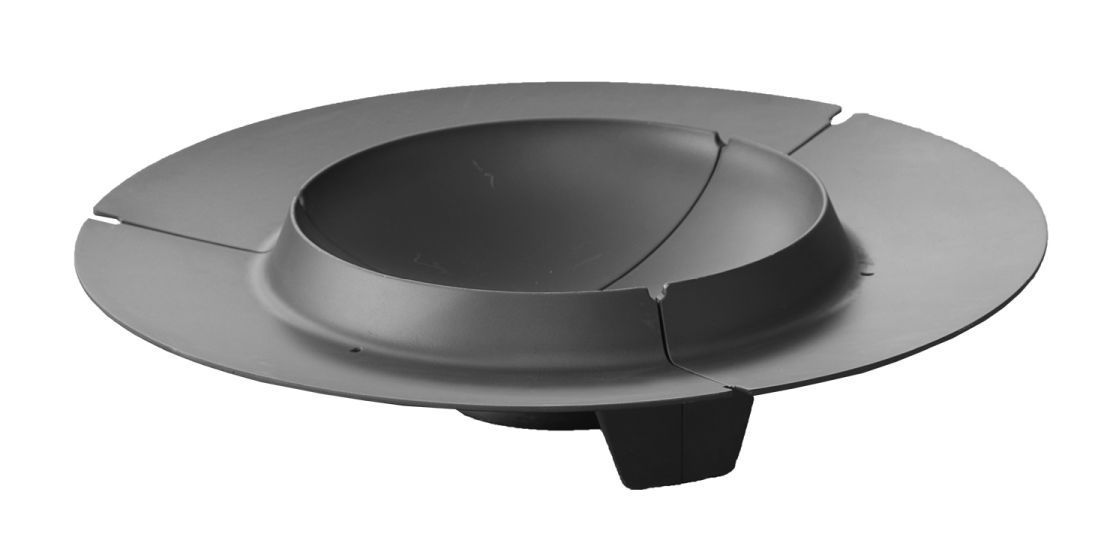 Ember Feuerschale: Runde, graue Feuerschale von Cane-Line für den Garten oder die Terrasse.